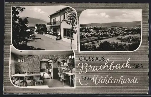 AK Brachbach / Sieg, Hotel Haus Mühlenhardt, Gesamtansicht