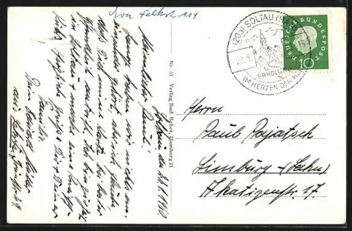 AK Soltau, Poststrasse m. Ratskeller