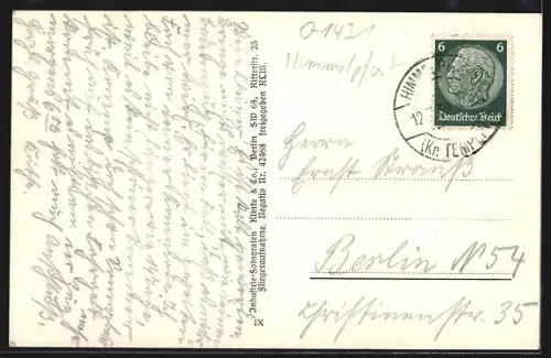 AK Himmelpfort, Gesamtansicht vom Flugzeug aus