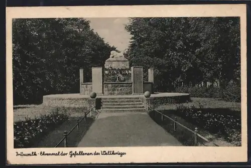 AK Pritzwalk, Ehrenmal der Gefallenen des Weltkrieges