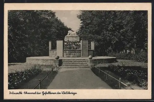 AK Pritzwalk, Ehrenmal der Gefallenen des Weltkrieges