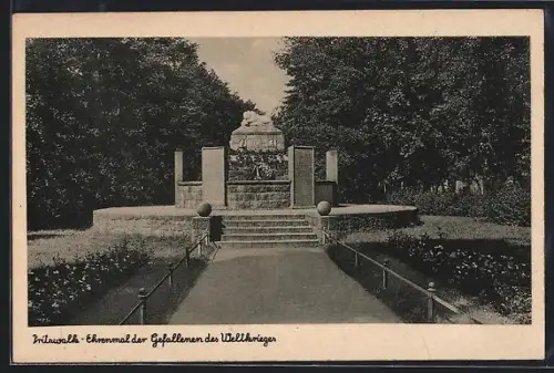 AK Pritzwalk, Ehrenmal der Gefallenen des Weltkrieges