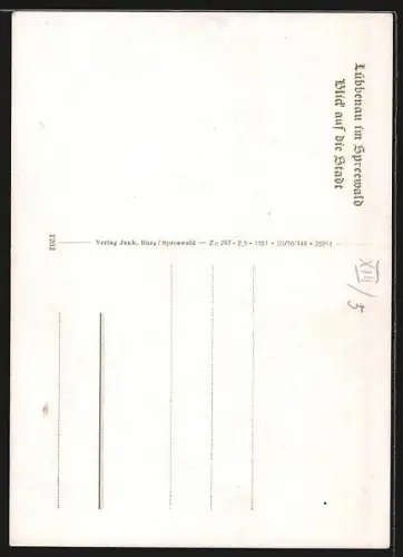 AK Lübbenau im Spreewald, Blick auf die Kirche