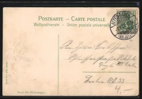 Lithographie Wittenberg / Elbe, Lutherhaus, Melanchthonhaus, Mittelschule