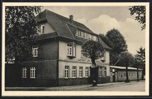 AK Ahlften b. Soltau, Gasthaus Zum Neuen Hause, Bes. Heinr. Winkelmann