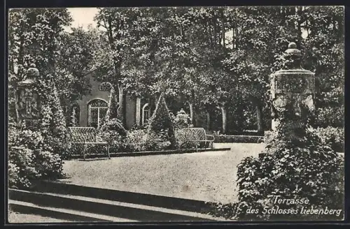 AK Liebenberg, Terrasse des Schlosses Liebenberg