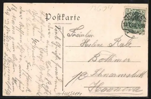 AK Husum / Nordsee, Gasthaus Krug zum Rosenkranz, Inh. Johs. Jensen, Innenansicht