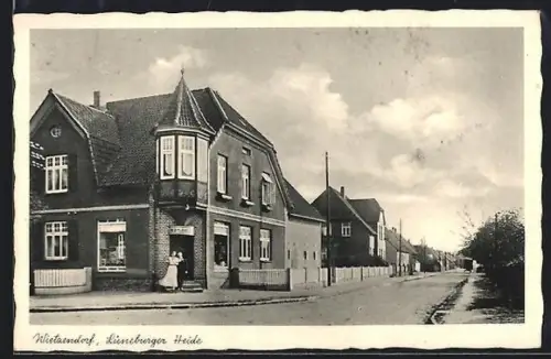 AK Wietzendorf /Lüneburger Heide, Haus an einer Strassenecke