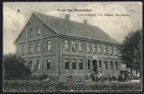 AK Wietzendorf, Gasthaus von August Hartmann