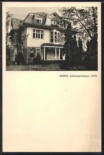AK Bonn, Coblenzerstrasse 119 A., Wohnhaus