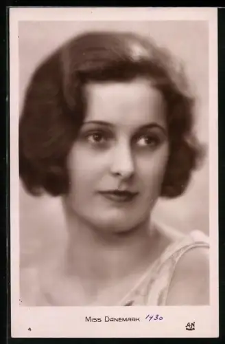 AK Miss Danemark 1930, Schönheitskönigin