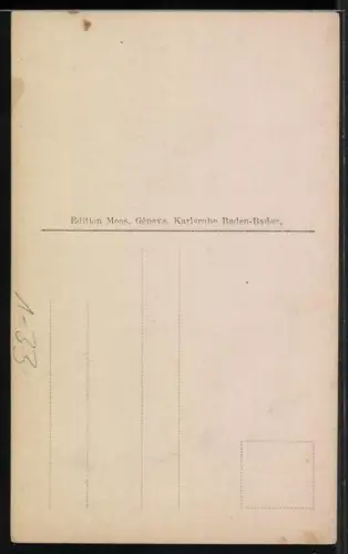 AK Gabriel Fauré im Porträt