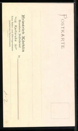 AK Grossherzog Friedrich von Baden, zum Regierungsjubiläum in Uniform mit Orden