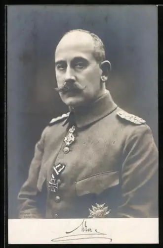 AK Adelsportrait von Baden, Uniform