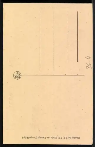 AK Mission des RR. PP. Jesuites au Kwango, Conge Belge, R.P. Banckaert, second superieur de la mission
