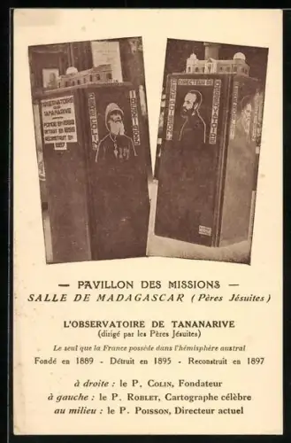 AK Madagaskar, Missionars-Pavillon am Planetarium v. Tananarive