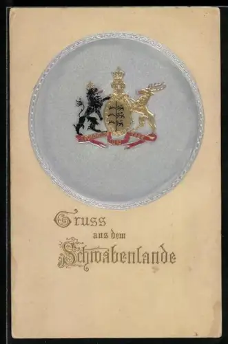 Künstler-AK Wappen von Schwaben