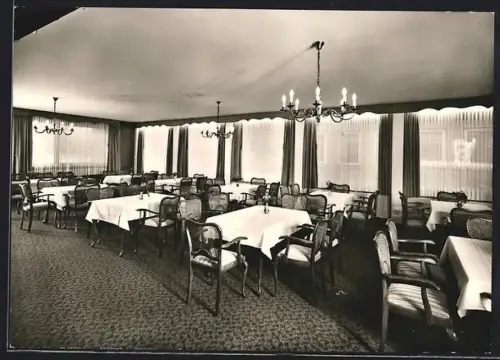 AK Walsrode, Rats-Cafe Koop, Langestrasse 4, Innenansicht Gesellschaftsraum