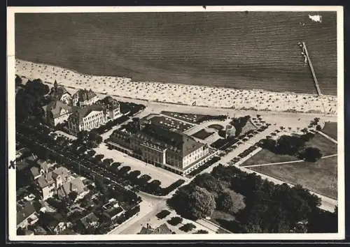 AK Travemünde, Ortsansicht vom Flugzeug aus