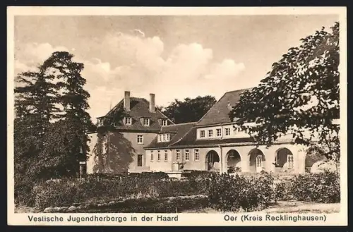 AK Oer, Vestische Jugenherberge in der Haard, Aussenansicht