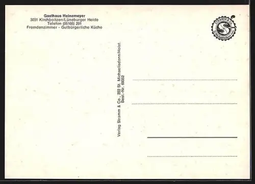 AK Kirchboitzen, Gasthaus Heinemeyer, mit Innenansichten