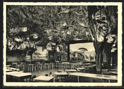 AK Fischbach-Weierbach /Nahe, Gaststätte Die blaue Grotte, Innenansicht