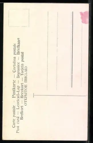 Künstler-AK August Splitgerber: Bauernhaus im Frühling