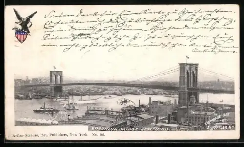 AK New York, NY, Brooklyn Bridge