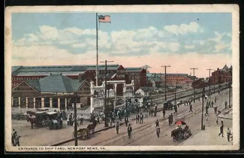 AK Newport News, VA, Entrance to the ship yard