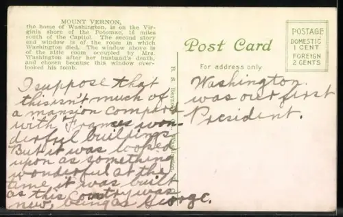 AK Mt. Vernon, VA, Washington`s Mansion on the shore of the Potomac