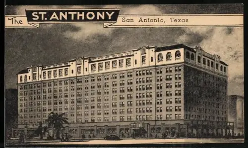 AK San Antonio, TX, The St. Anthony Hotel, Travis and Navarro Streets