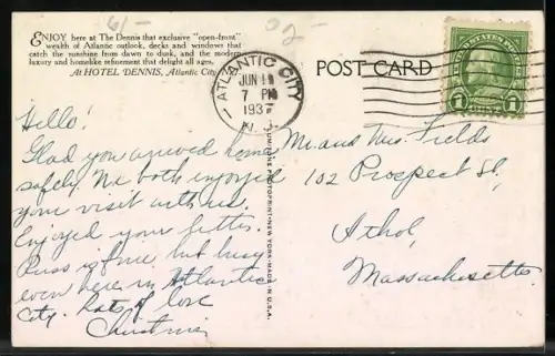 AK Atlantic City, NJ, Hotel Dennis, with its unobstructed Ocean View