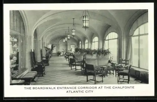 AK Atlantic City, NJ, The Boardwalk entrance corridor at the Chalfonte