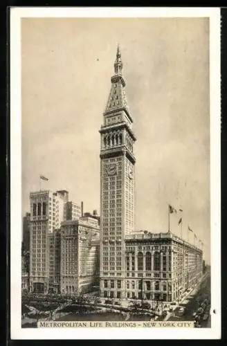 AK New York, NY, Metropolitan Life Buildings