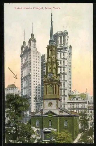 AK New York, NY, Saint Paul`s Chapel