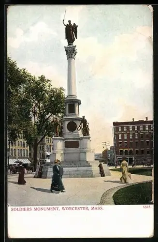 AK Worcester, MA, Soldiers Monument