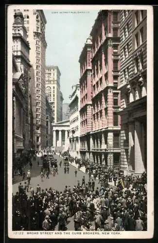 AK New York, NY, Broad Street and the curb brokers