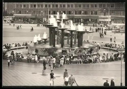 AK Berlin, Brunnen am Alexanderplatz