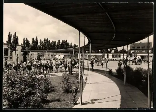 AK Berlin-Wilmersdorf, Pavillonschule, Rüdesheimer Platz
