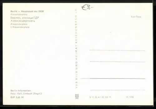 AK Berlin, Alexanderplatz mit Weltzeituhr