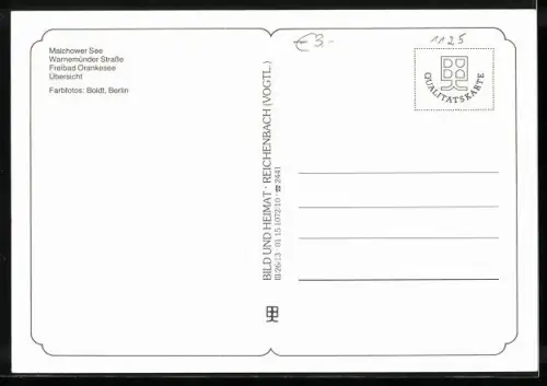 AK Berlin-Hohenschönhausen, Warnemünder Strasse, Freibad Orankesee, Ortsansicht