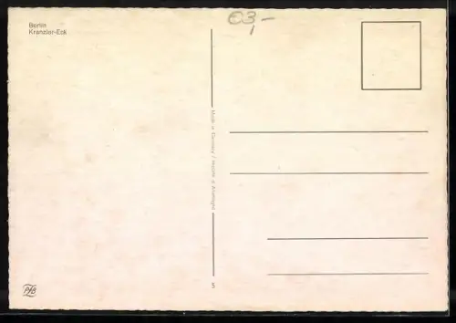 AK Berlin, Cafe Kranzler mit Gästen