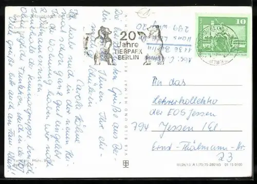 AK Berlin, Zentrum, Fernsehturm, Rotes Rathaus