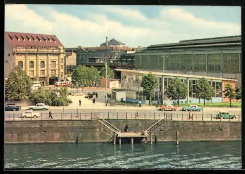 AK Berlin, Blick auf den Bahnhof Friedrichstrasse