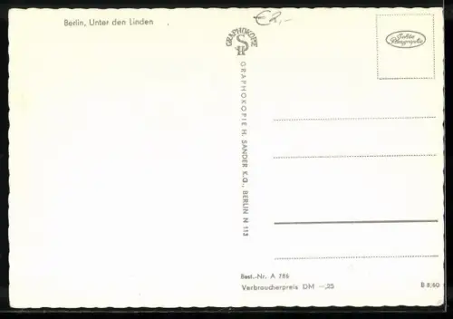 AK Berlin, Unter den Linden