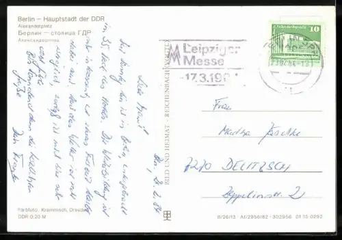 AK Berlin, am Alexanderplatz