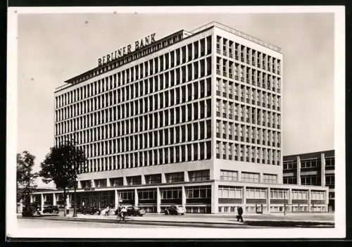 AK Berlin-Charlottenburg, Berliner Bank, Hardenbergstrasse