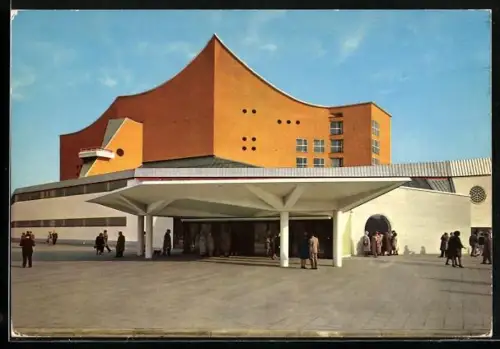 AK Berlin, Philharmonie, Ansicht des Eingangsportals