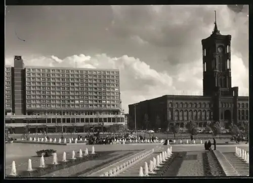 AK Berlin, Blick zum Berliner Rathaus