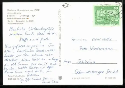 AK Berlin, Blick auf den Alexanderplatz